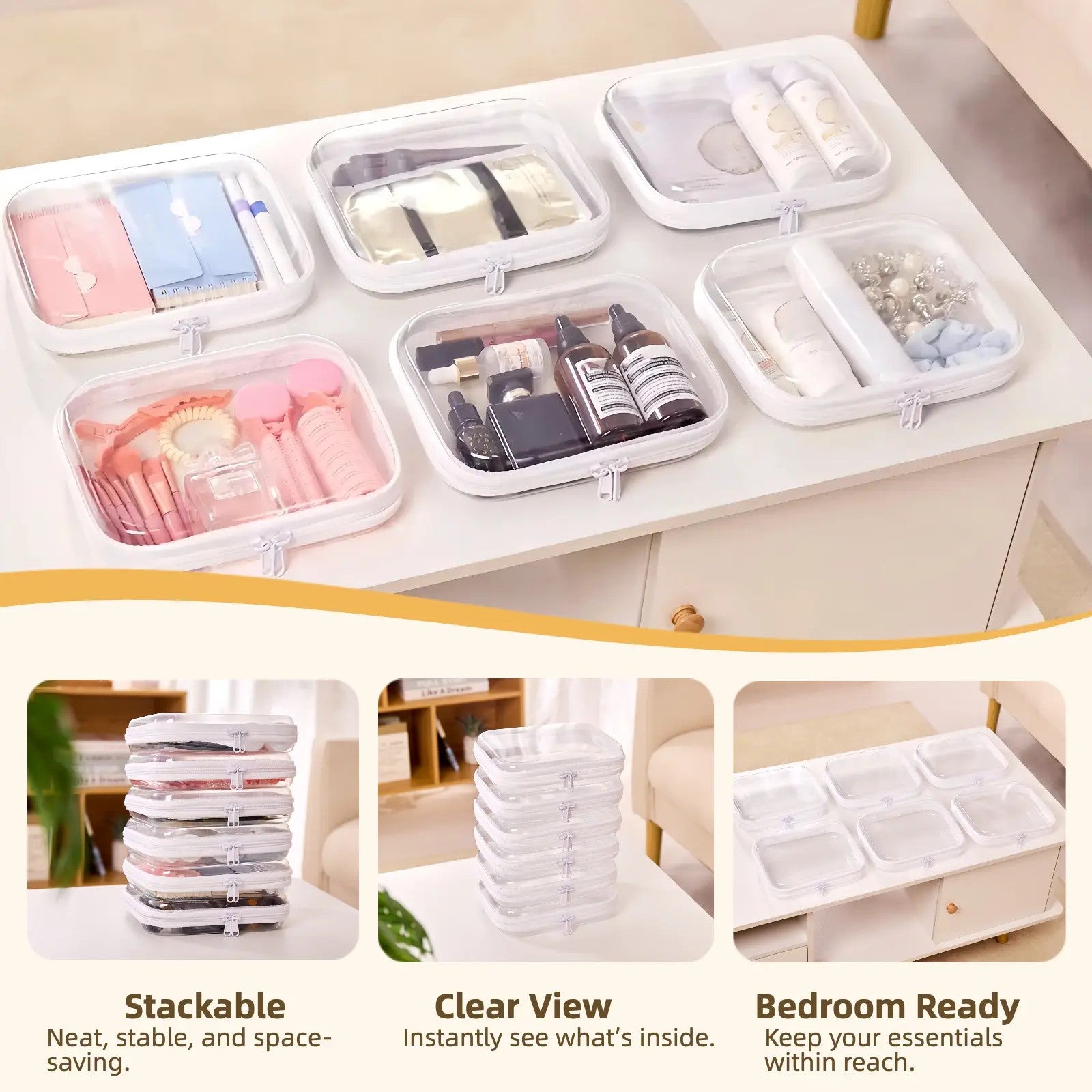 Clear Organizer Storage Box Set — Clutter-Free Living Made Simple
