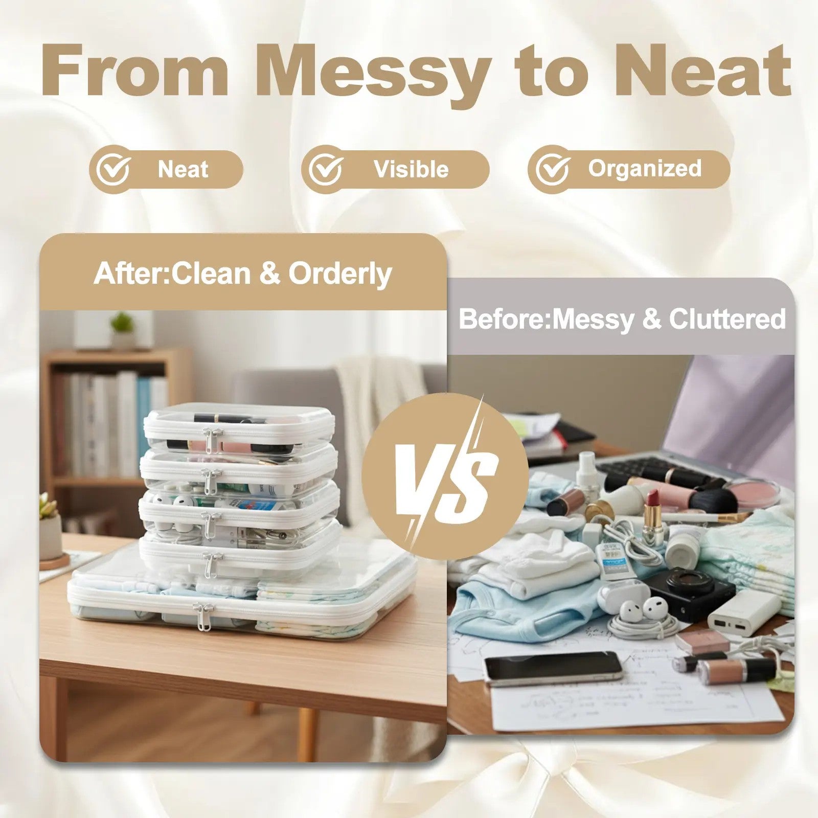 Clear Organizer Storage Box Set — Clutter-Free Living Made Simple