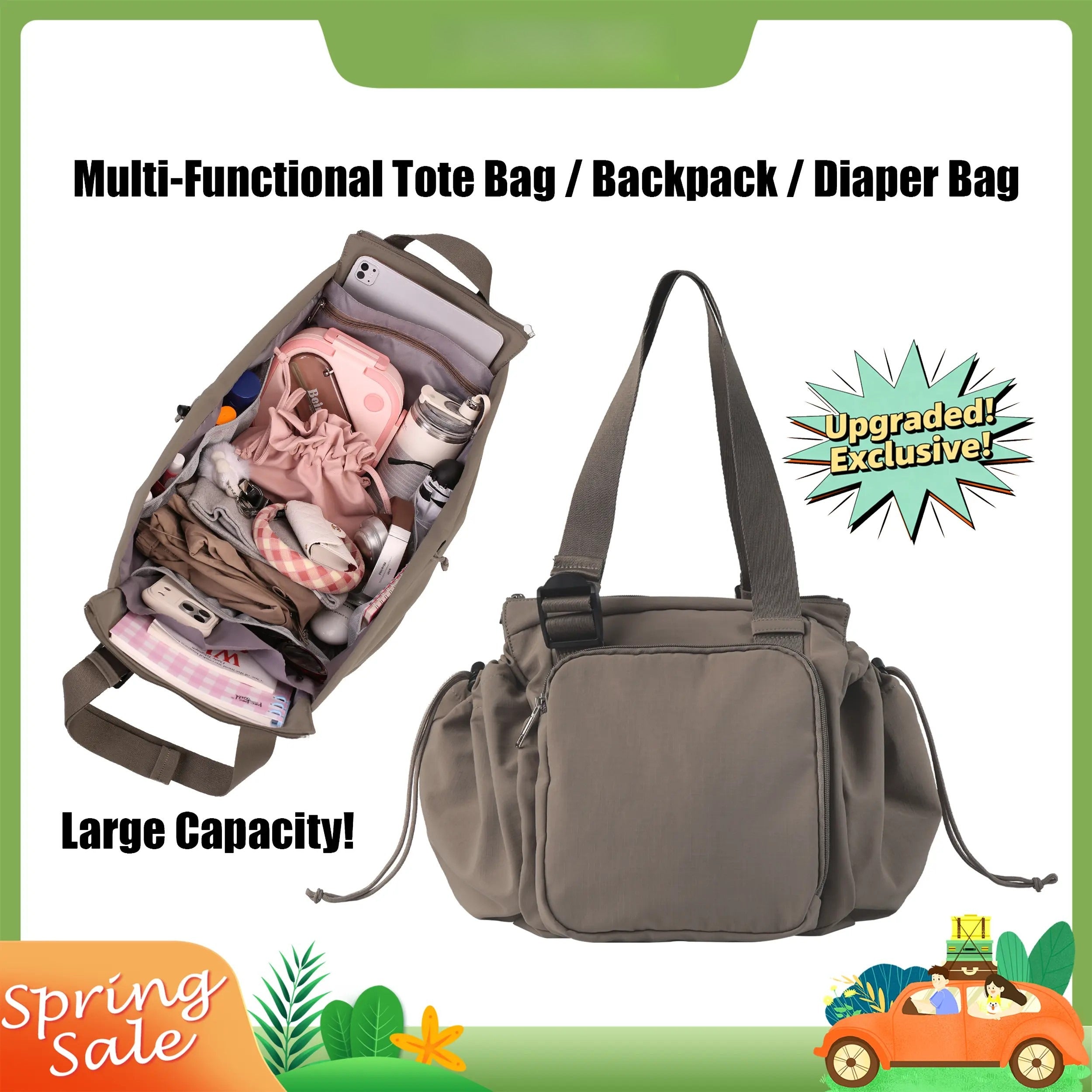 Multi-Functional Travel & Diaper Bag — Made for Busy Days, Built for Real Life
